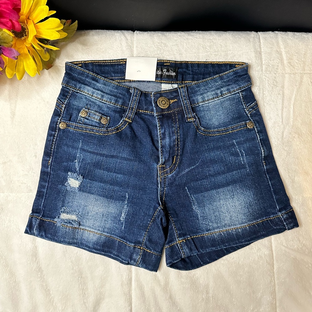 New Cutie’s Fashion Dark Blue Denim Jean Shorts